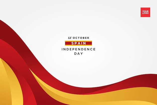 Фон флага Дня независимости Испании