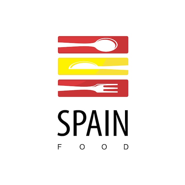 Modello di logo del ristorante in spagna