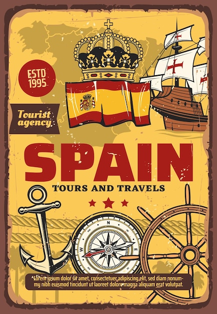 ベクトル スペイン旅行航海航海と発見