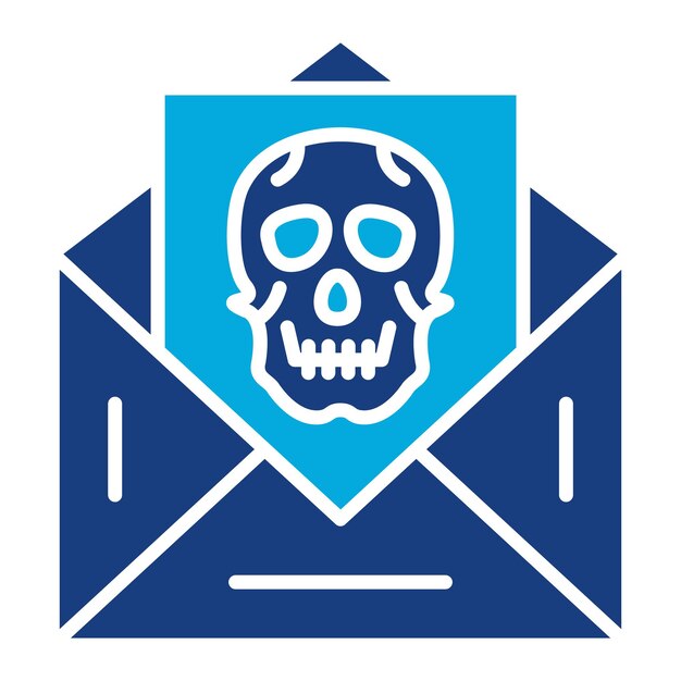 Spam-e-mail Duotone-illustratie