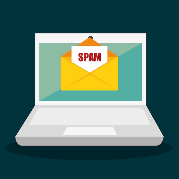 Icona della posta elettronica di spam