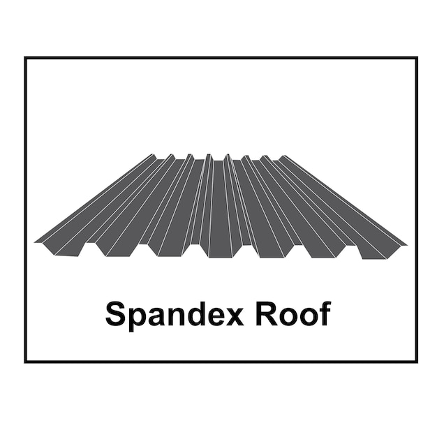 Spandex metal roof icon vector illustration design