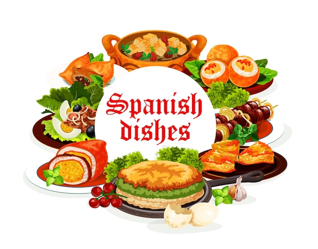 блюда испанской кухни мясо рыба овощная еда
