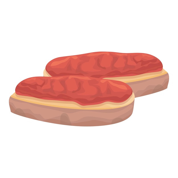 Spanish sandwich icon cartoon vector cuisine food restaurant dish