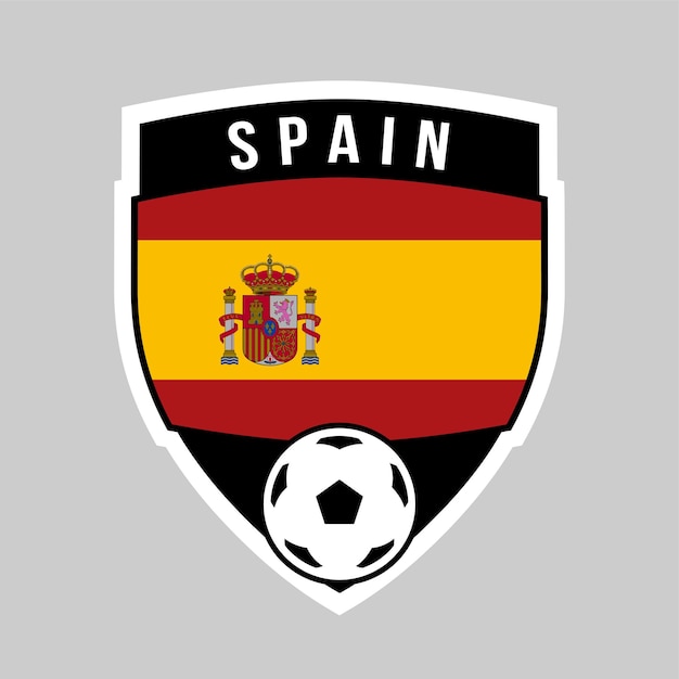 Spanje Shield Team Badge voor voetbaltoernooi