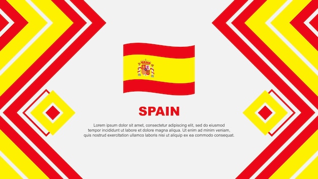 Spanje Vlag Abstract Background Design Template Spanje Onafhankelijkheidsdag Banner Wallpaper Vector Illustratie Spanje Design