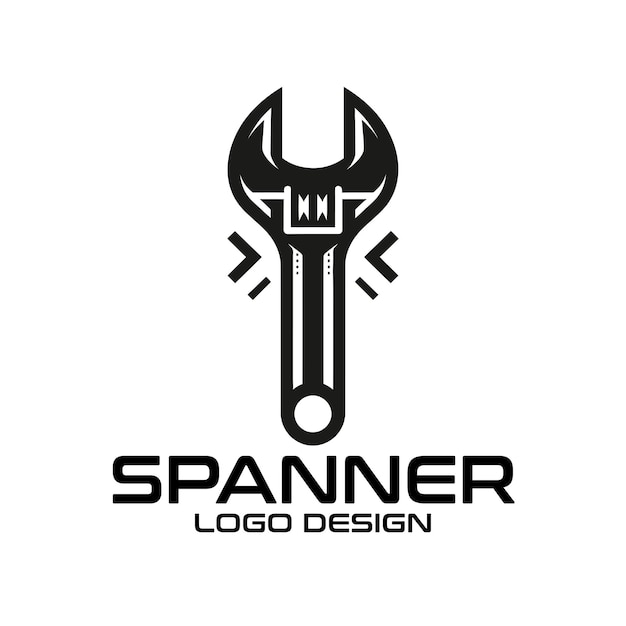 Vettore progettazione del logo spanner vector