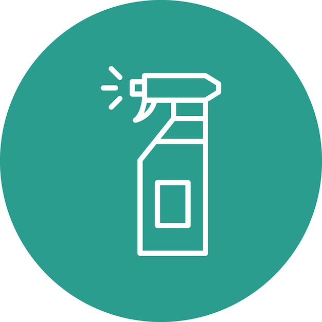 Sparay Bottle Vector Illustration Style