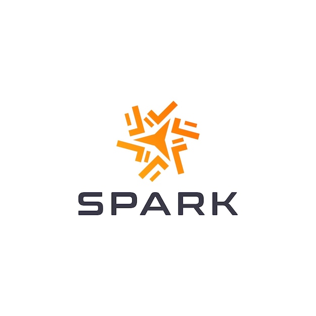 SPARK ABSTRACT LOGO-ONTWERP