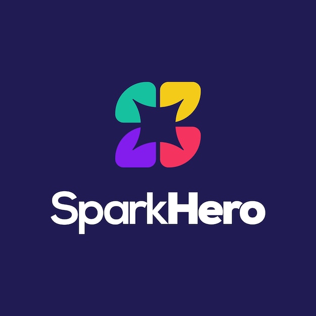 Spark held logo ontwerpsjabloon