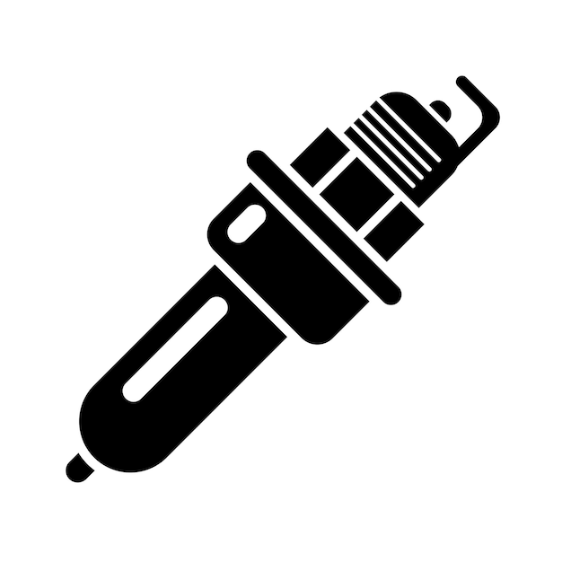 Spark plug icon logo vector design template