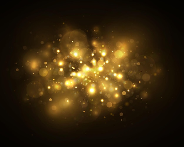 Vector sparkle bokeh background.