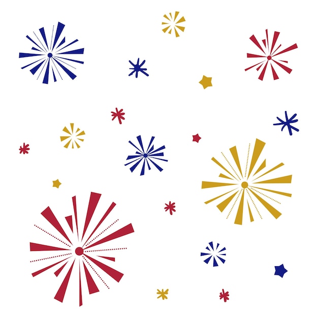 Sparkle vuurwerk feest viering illustratie