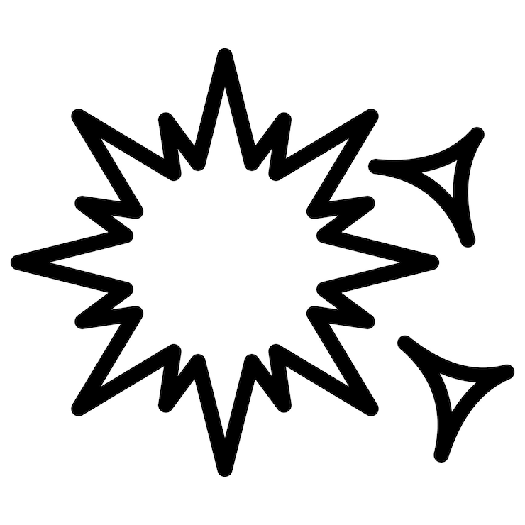 Vector スパークルアイコンのベクトル画像はカーニバルに使用できます