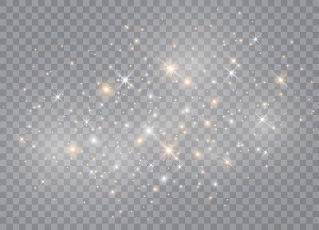 Sparkles on transparent background