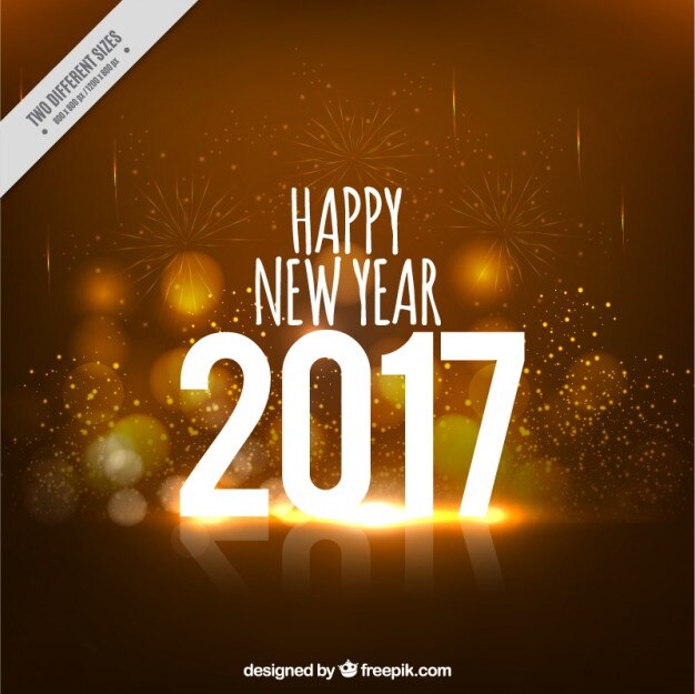 Sparkling gold new year background