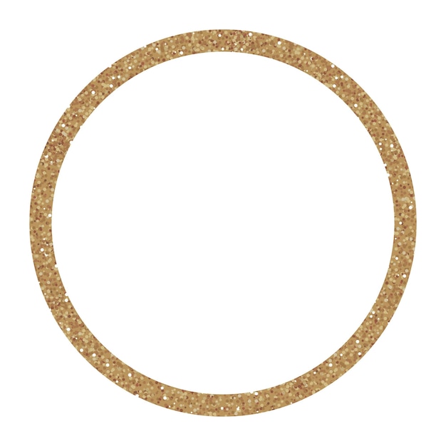 Сверкающая золотая рамка, блестящий круг. отлично подходит для свадебных приглашений, открыток, баннеров.