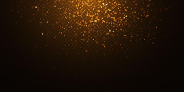 Vector sparkling magic dust illustration isolated