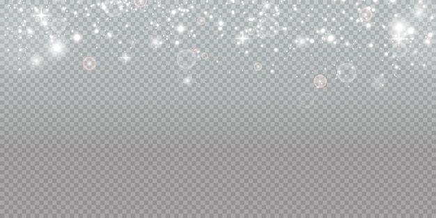 きらめく魔法の粉。テクスチャの白と黒の背景。光と銀のきらびやかなダスト粒子と星のお祝いの抽象的な背景。魔法の効果。お祭り。