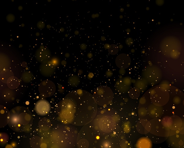 Vector sparkling magical dust particles. abstract background with bokeh effect.