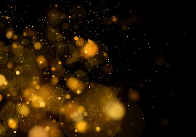 Sparkling magical dust particles.  bokeh effect