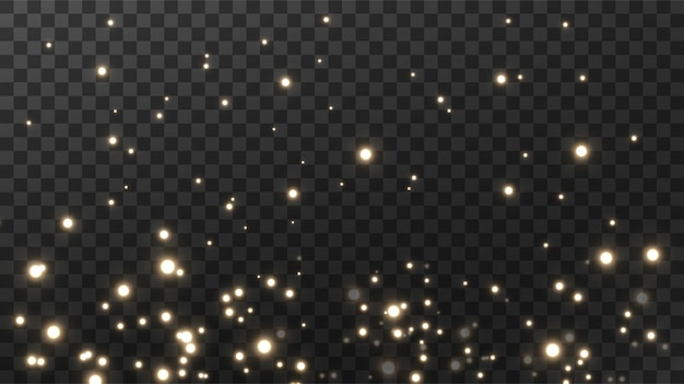 Sparkling magical dust textural black background. 