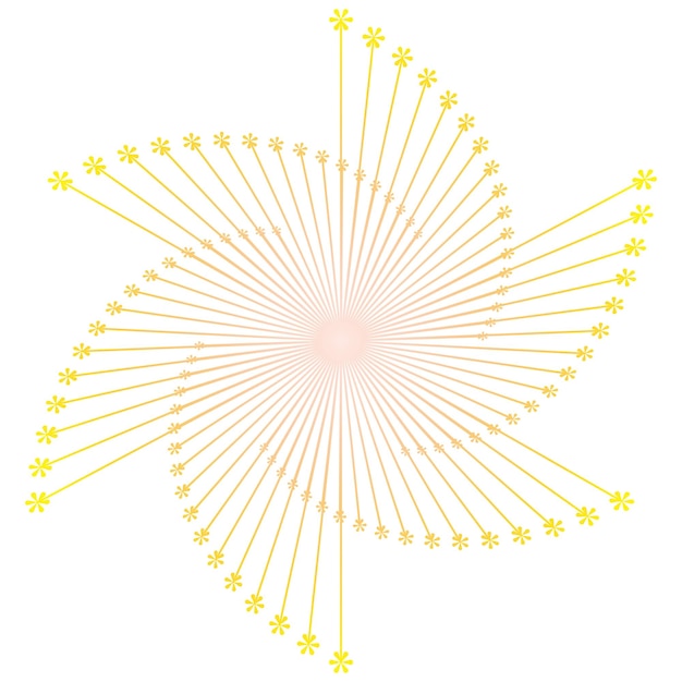 Vector sparkling star