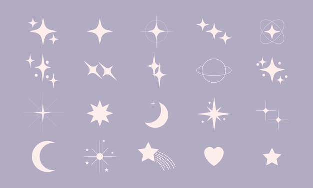 Sparkling universe collection vector