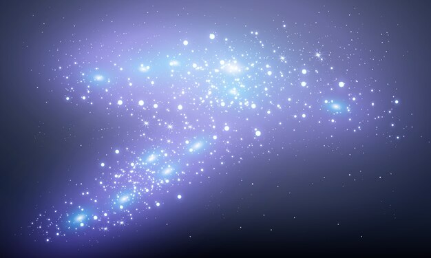Вектор Искры блестят особым световым эффектом. сверкающие частицы волшебной пыли.