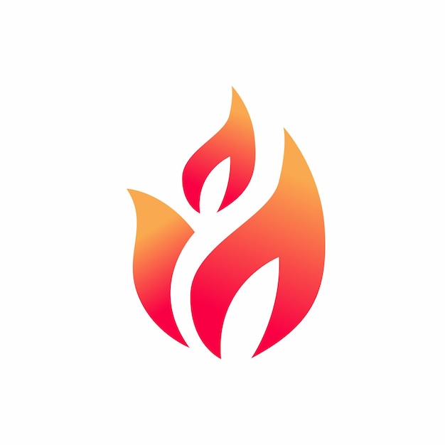 火花形状の抽象的なロゴのデザイン テンプレート