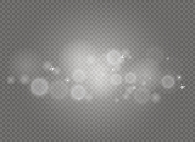 火花と星のきらめき、分離。きらめく魔法のちり粒子。