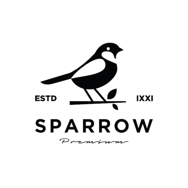 Sparrow bird premium logo design