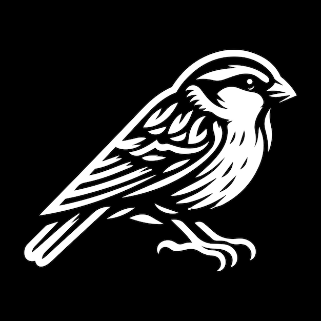 Vector sparrow illustration design