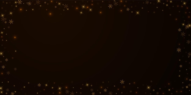 Sovrapposizione natalizia di neve stellata sparsa. luci di natale, bokeh, fiocchi di neve, stelle su sfondo notturno. modello di sovrapposizione scintillante reale di lusso. illustrazione vettoriale degna di nota.
