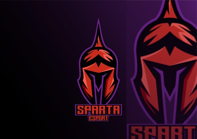 Sparta gaming logo mascot design