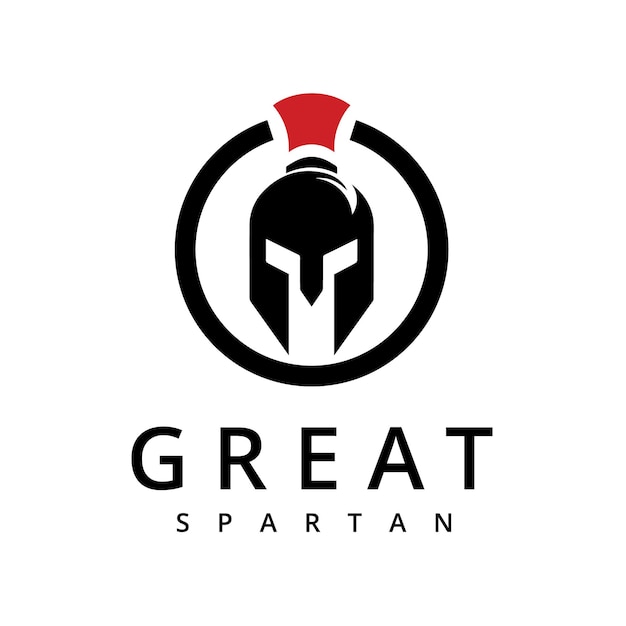 Vector sparta mask spartan helmet voor grieks-romeinse krijger ridder solider logo ontwerp inspiratie