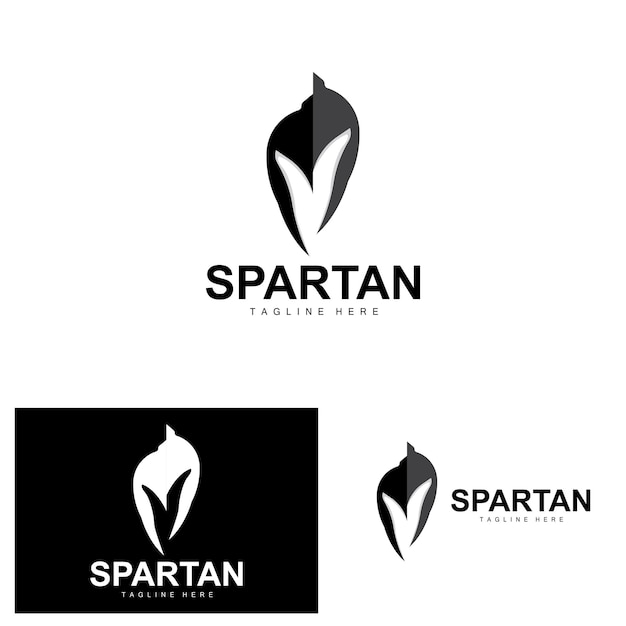 Spartaans Logo Oorlogshelm Pak Vector Barbarian Armor Icoon Viking Gym Fit Design Fitness