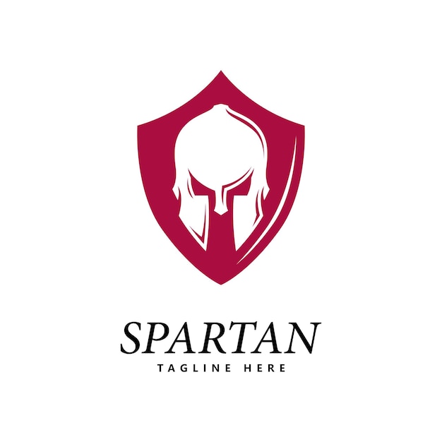 Spartaans logo vector spartaans helm logo