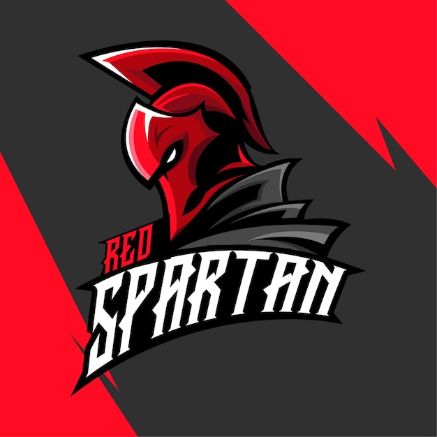 SPARTAANSE ESPORT MASCOT LOGO ILLUSTRATIE