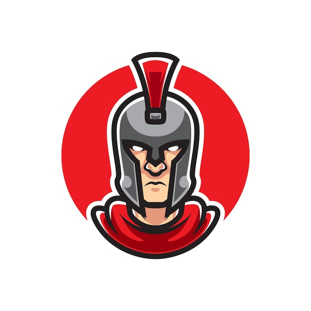 SPARTAANSE HOOFD SPORTMASCOT LOGO