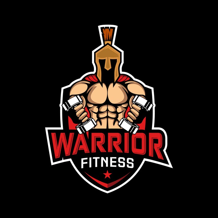 Spartaanse krijger sport fitness illustratie
