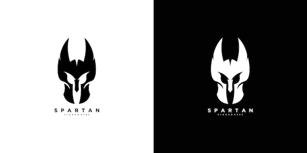 Spartaanse logo-ontwerpvector met modern en creatief concept