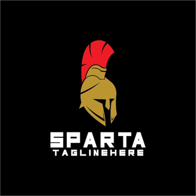 Spartaanse logo pictogram ontwerpen vector