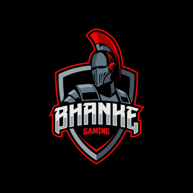 Spartaanse mascotte esport-logo