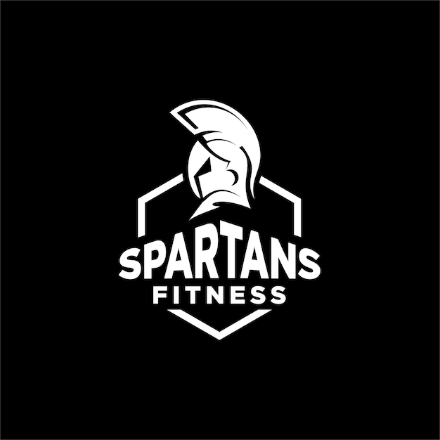Spartan Fitness And Gym Logo Векторный логотип фитнеса Бодибилдинг Дизайн логотипа вдохновение