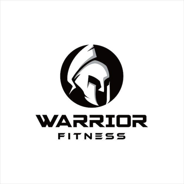 Logo spartan fitness and gym logo fitness vettoriale ispirazione per il design del logo bodybuilding