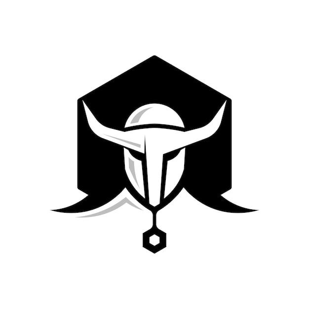 Spartan and gladiator helmet logo icon designs vector