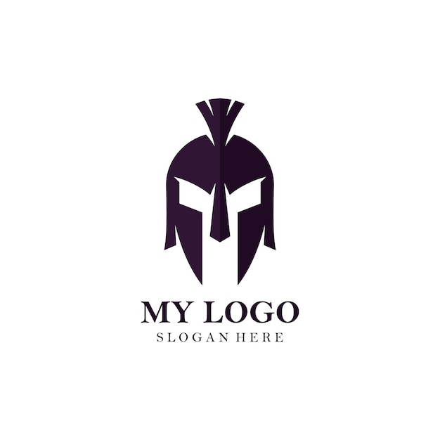 Spartan Helmet Logo Template Design Inspiration Pro Vector