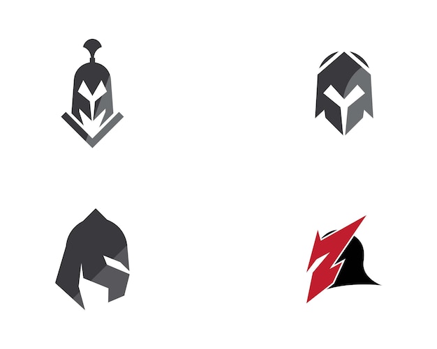 Spartan helmet logo template