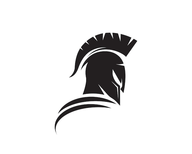 Spartan helmet logo template